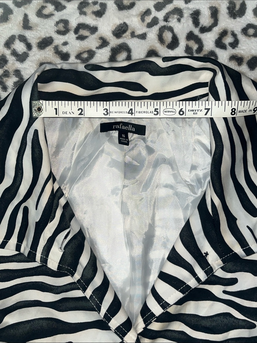 Rafaella Black & White Zebra Print Jacket - Picture 13 of 13